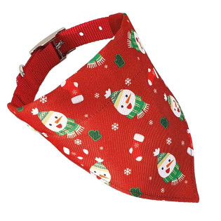 Nobby Xmas Bandana Collar Snowman Новорічний нашийник для собак Бандана зі Сніговиком