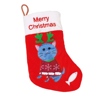 Nobby Xmas Plush Christmas Sock М'яка іграшка для котів Плюшева Тріскуча Різдвяна Шкарпетка