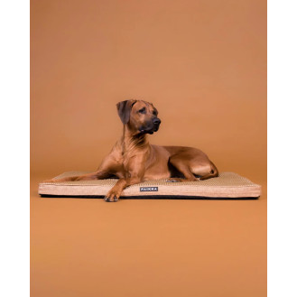 PAIKKA Orthopedic Cooling Mattress Taupe Ортопедичний охолоджуючий матрац для собак зі знімним чохлом