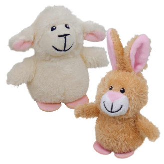 Nobby Plush Catnip Lamb & Rabbit М'яка іграшка для котів Ягня та Кролик з дзвіночком та котячою м'ятою