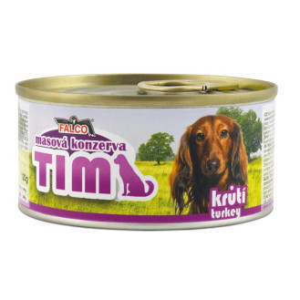 FALCO TIM Mini Dog 100% Meat Turkey Консервированное мясо для маленьких собак Ассорти из Индейки