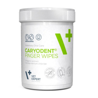 VetExpert Caryodent Finger Wipes Серветки на палець для чищення зубів собак та котів
