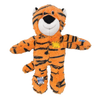 KONG Wild Knots Tiger Мягкая игрушка для собак Тигр с внутренним канатом и пищалкой