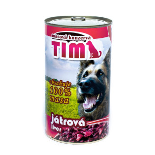 FALCO TIM Dog 100% Meat Liver Консервоване м'ясо для собак Асорті з Яловичини та Печінки