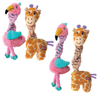 KONG Knots Twists Мягкая игрушка для собак Животные с шеей-канатом и пищалкой KONG Knots Twists Мягкая игрушка для собак Животные с шеей-канатом и пищалкой