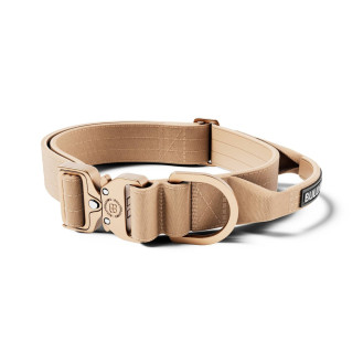 BullyBillows Lighter Combat Collar Handle 4 cm Облегченный тактический ошейник с рывковым замком для собак (Beige S)