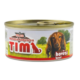 FALCO TIM Mini Dog 100% Meat Beef Консервоване м'ясо для маленьких собак Асорті з Яловичини