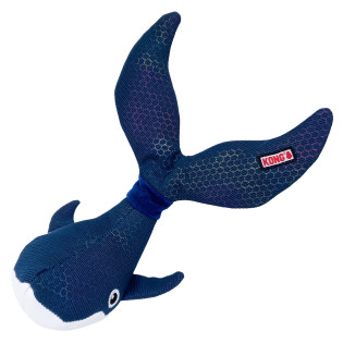 KONG Shakers Shimmy Whale Мягкая игрушка для собак Кит с пищалкой и шурщащим хвостом KONG Shakers Shimmy Whale Мягкая игрушка для собак Кит с пищалкой и шурщащим хвостом