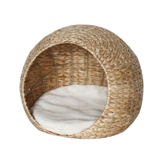 Nobby Lasa Плетеный лежак домик с меховой подушкой для котов