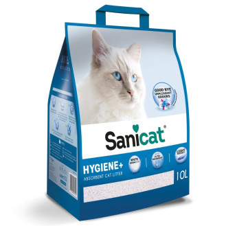 Sanicat Hygiene Plus Поглинаючий гіпоалергенний наповнювач для котів, що не прилипає до лап