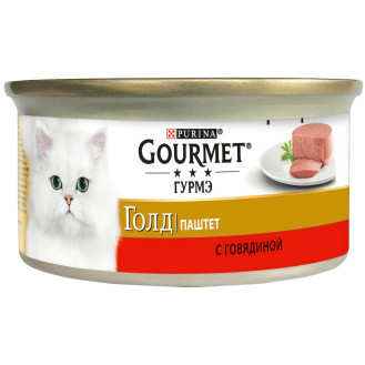 Purina Gourmet Gold Pate Beef Консерва для котов Паштет с Говядиной