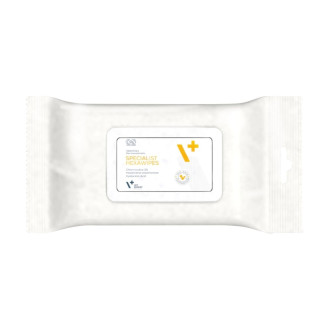 VetExpert Specialist Hexawipes Антибактеріальні протигрибкові вологі серветки для собак та котів