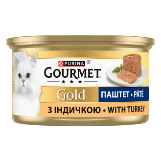 Purina Gourmet Gold Pate Turkey Консерва для котов Паштет с Индейкой