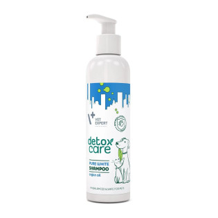 VetExpert Detox Care Pure White Shampoo Чисто-белый шампунь для собак и котов со светлой или белой шерстью VetExpert Detox Care Pure White Shampoo Чисто-белый шампунь для собак и котов со светлой или белой шерстью