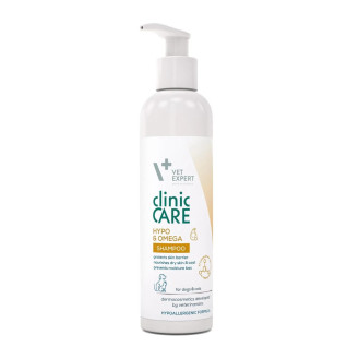 VetExpert Clinic Care Hypo & Omega Shampoo Шампунь для собак та котів з сухою шкірою схильною до лущення