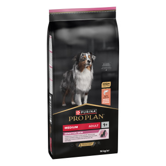 Purina Pro Plan Medium Adult 1+ Sensitive Skin Salmon Сухий корм для середніх собак з чутливою шкірою з Лососем