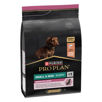 Purina Pro Plan Small & Mini Puppy Sensitive Skin Salmon Сухий корм для цуценят маленьких порід з чутливою шкірою з Лососем