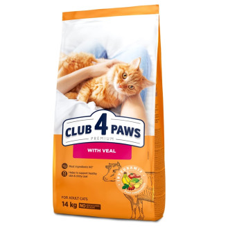 Club 4 Paws Premium Adult Cats Veal Сухий корм для дорослих котів з Телятиною