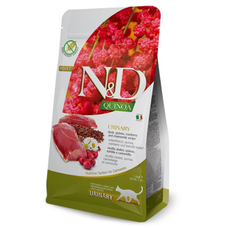 Farmina N&D Quinoa Urinary Duck Беззерновой сухой корм для профилактики мочекаменной болезни у котов с Уткой и Киноа