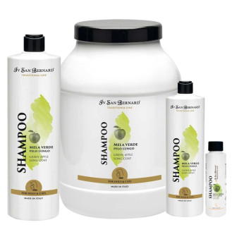 Iv San Bernard Traditional Line Green Apple Shampoo Смягчающий шампунь для длинношерстных собак и котов Яблоко