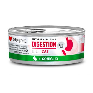 Disugual Metabolic Balance Diet Cat Digestion Low Fat Rabbit Вологий лікувальний корм для котів при захворюваннях ШКТ Паштет з Кролика