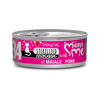 Disugual Mini Me Mousse Sterilized Cat 96% Protein Pork Безглютенова консерва для стерилізованих кішок Мус зі Свинини