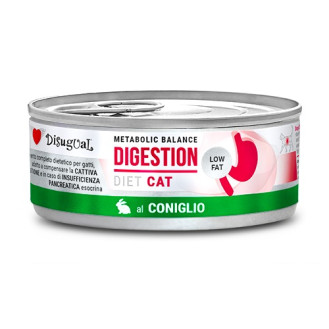 Disugual Metabolic Balance Diet Cat Digestion Low Fat Rabbit Вологий лікувальний корм для котів при захворюваннях ШКТ Паштет з Кролика