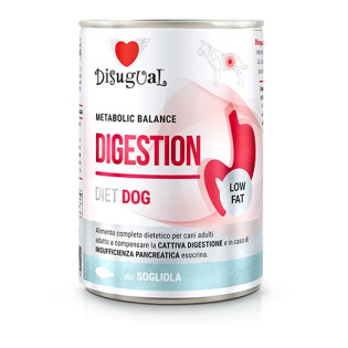 Disugual Metabolic Balance Diet Dog Digestion Low Fat Sole Fish Вологий лікувальний корм для собак при захворюваннях ШКТ Паштет з Морського Язика Disugual Metabolic Balance Diet Dog Digestion Low Fat Sole Fish Вологий лікувальний корм для собак при захворюваннях ШКТ Паштет з Морського Язика