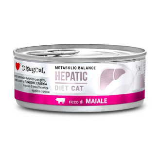 Disugual Metabolic Balance Diet Cat Hepatic Pork Вологий лікувальний корм для котів при захворюваннях печінки Паштет зі Свинини