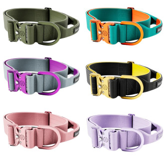 BullyBillows Lighter Combat Collar Handle 5 cm Широкий облегченный тактический ошейник с рывковым замком для собак