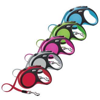 Flexi New Comfort S Tape лента 5 m Поводок-рулетка для собак маленьких пород весом до 15 кг 