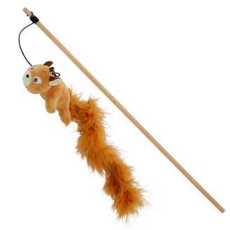Nobby Rod Plush Squirrel Удочка для котов Плюшевая Белка с кошачьей мятой