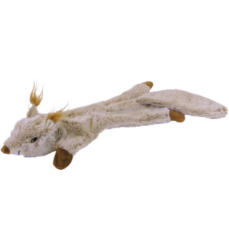 Nobby Plush Squirrel М'яка іграшка без наповнювача для великих собак Плюшева Білка з пищалкою