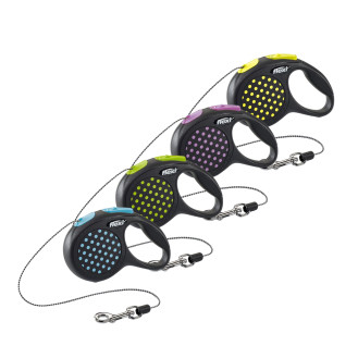 Flexi Design XS Cord трос 3 m Поводок-рулетка для собак миниатюрных пород весом до 8 кг 
