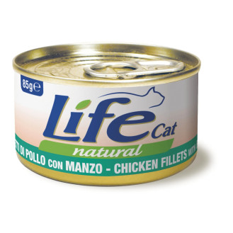 Life Cat Natural Chicken Fillets & Beef Консерва для кошек Курица с Говядиной