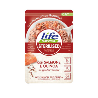 Life Cat Natural Sterilised Salmon & Quinoa Влажный корм для стерилизованных кошек Лосось с Киноа