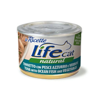 Life Cat Natural Tuna, Ocean Fish & Vegetables Консерва для кошек Тунец с Океанической Рыбой и Овощами