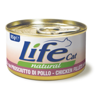 Life Cat Natural Chicken Fillets & Ham Консерва для кошек Куриное филе с Ветчиной