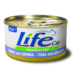 Life Cat Natural Tuna & Grouper Консерва для котов Тунец с Окунем