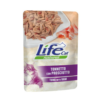 Life Cat Natural Tuna & Ham Влажный корм для кошек Тунец с Ветчиной