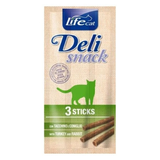 Life Cat Delisnack Sticks Turkey & Rabbit Лакомства для кошек Палочки с Индейкой и Кроликом