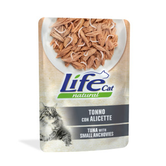 Life Cat Natural Tuna & Small Anchovies Влажный корм для кошек Тунец с Анчоусами