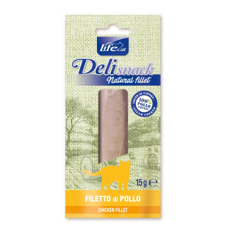 Life Cat Delisnack Natural Fillet Chicken Лакомства для кошек Свежее филе Курицы