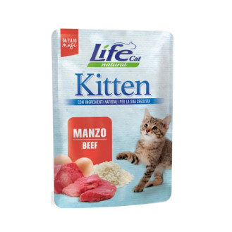 Life Cat Natural Kitten Beef Влажный корм для котят с Говядиной