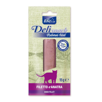 Life Cat Delisnack Natural Fillet Duck Лакомства для кошек Свежее филе Утки