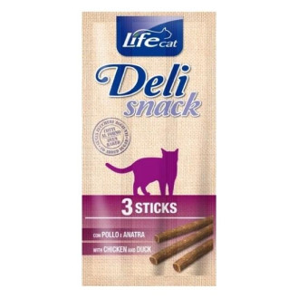 Life Cat Delisnack Sticks Chicken & Duck Лакомства для кошек Палочки с Курицей и Уткой
