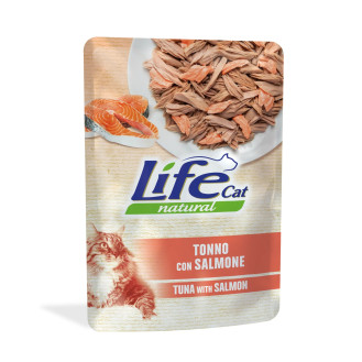 Life Cat Natural Tuna & Salmon Влажный корм для кошек Тунец с Лососем