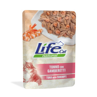 Life Cat Natural Tuna & Shrimps Влажный корм для кошек Тунец с Креветками