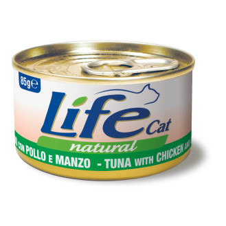 Life Cat Natural Tuna, Chicken & Beef Консерва для котов Тунец с Курицей и Говядиной