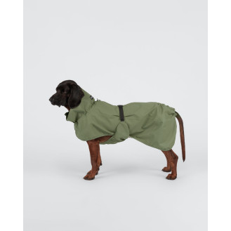 PAIKKA Reflective Shell Jacket Olive MAGNET Водонепроникна світловідбиваюча куртка для собак з магнітною застібкою